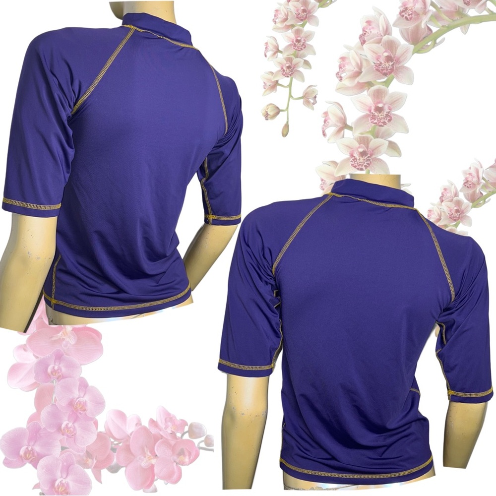 Purple Lakers Rash Guard Top - Picture 3 of 11